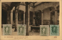 Casa del Arcediano Patio Barcelona, Spain Postcard Postcard Postcard