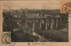 Panoramic View Luxembourg Postcard Postcard