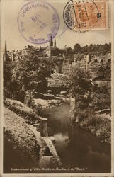 Ville-Haute et Rochers du "Bock" Luxembourg Postcard Postcard
