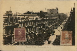 Buenos aires Avenida de Mayo Argentina Postcard Postcard Postcard