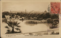 Alexandra Gardens Melbourne, victoria Postcard