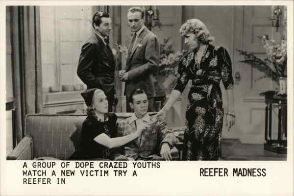 Group of Dope-Crazed Youths Watch a New Victim Try a Reefer in Reefer Madness