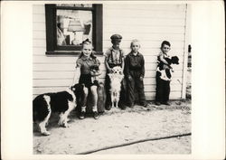 Children and Dogs - July 1944 Cody Wyoming