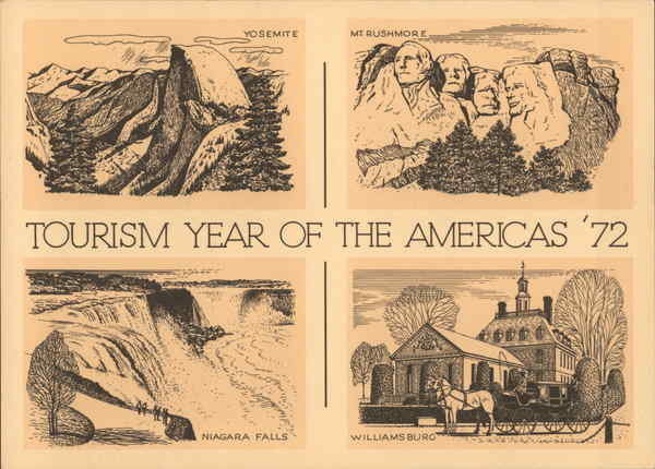 Tourism Year of the Americas '72 First Day Issue Cards