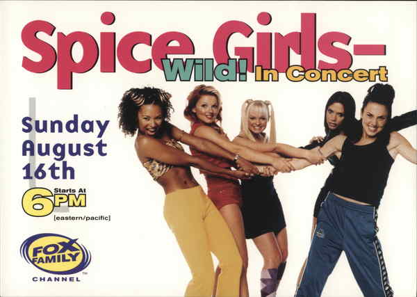 Spice Girls - Wild! In Concert Rack Cards
