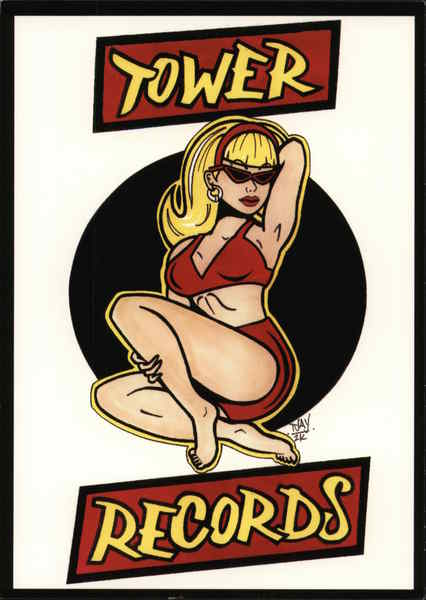 Tower Records Rack Cards