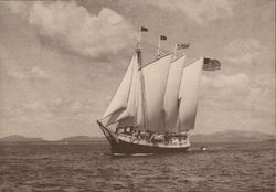 Schooner "Victory Chimes" Castine, ME Postcard Postcard Postcard