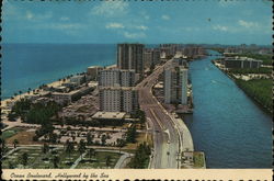 Ocean Boulevard Hollywood, FL Postcard Postcard Postcard