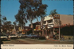 Street Scene Balboa Island, CA Postcard Postcard Postcard