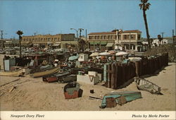 Newport Dory Fleet California Postcard Postcard Postcard