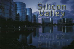 Moonlight Over Oracle Headquarters "Silicon Valley" Postcard