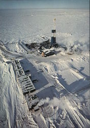 A BP Drill Site on the North Slope Alaska Postcard Postcard Postcard