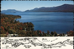 Lake George New York Postcard Postcard Postcard