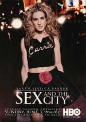 Sarah Jessica Parker - Sex and the City Movie and Television Advertising Postcard Postcard Postcard