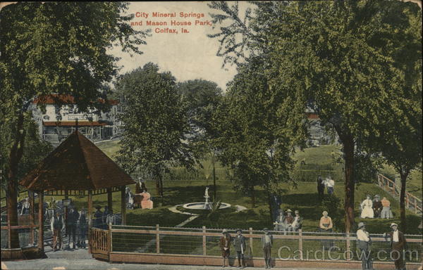 City Mineral Springs and Mason House Park Colfax Iowa