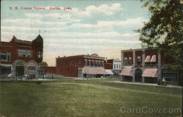 Northeast Corner Square Harlan Iowa