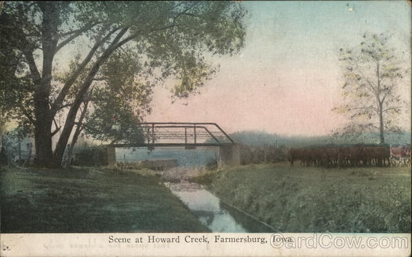 Scene at Howard Creek Farmersburg Iowa