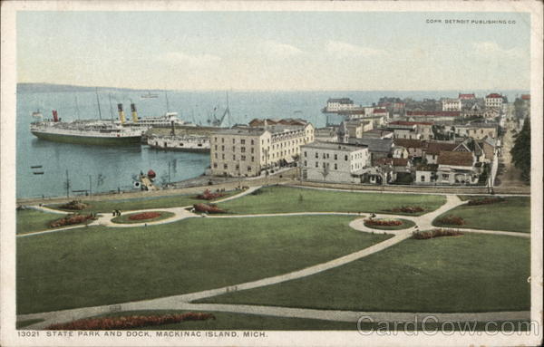 State Park and Dock Mackinac Island Michigan
