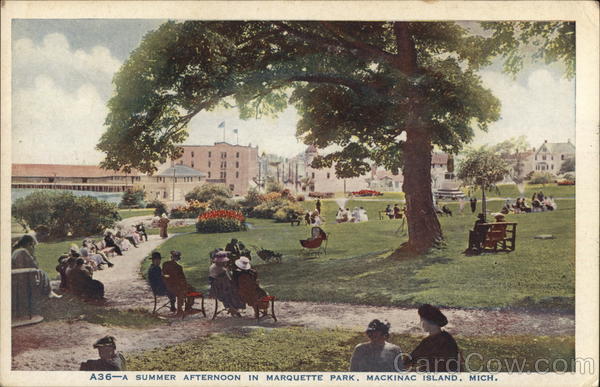 A Summer Afternoon in Marquette Park Mackinac Island Michigan