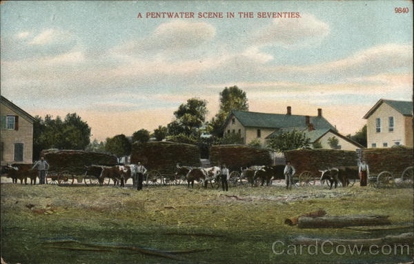 A Pentwater Scene in the Seventies Michigan