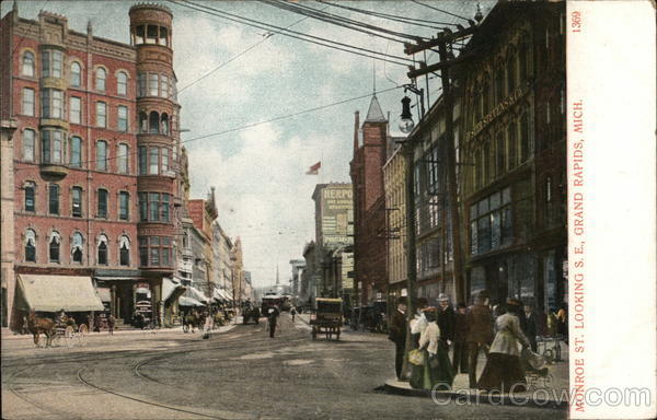 Monroe St. Looking S.E. Grand Rapids Michigan
