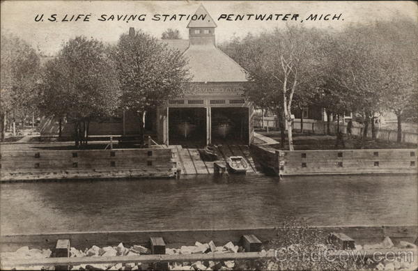 US Life Saving Station Pentwater Michigan