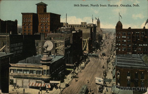16th Street, North from Harney Omaha Nebraska