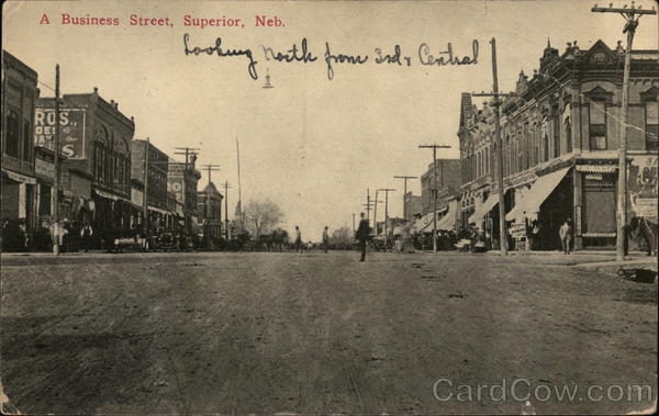 A Business Street Superior Nebraska