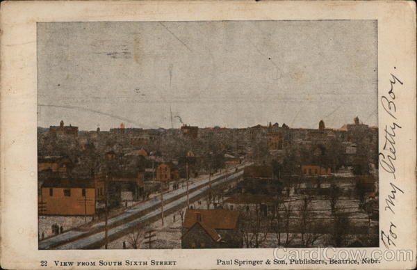 View From South Sixth Street Beatrice Nebraska