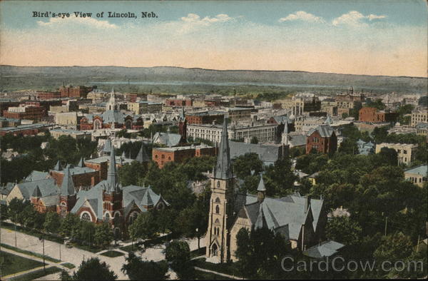 Bird's-Eye View Lincoln Nebraska