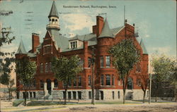 Sanderson School Burlington, IA Postcard Postcard Postcard