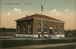 Post Office Atlantic, IA Postcard Postcard Postcard