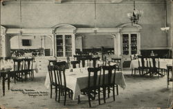 Dining Room, Cleveland Hotel Postcard