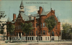 Sanderson School Burlington, IA Postcard Postcard Postcard