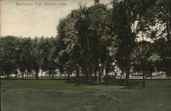 Washington Park Denison, IA Postcard Postcard Postcard