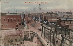 Main Street Charles City, IA Postcard Postcard Postcard