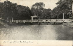 Lake in Ingersoll Park Des Moines, IA Postcard Postcard Postcard