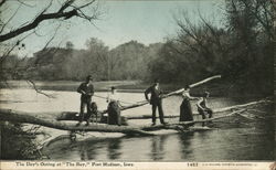 The Day's Outing at "The Bay" Fort Madison, IA Postcard Postcard Postcard