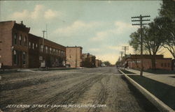 Jefferson Street Looking West Postcard