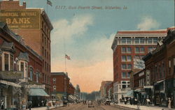 East Fourth Street Waterloo, IA Postcard Postcard Postcard