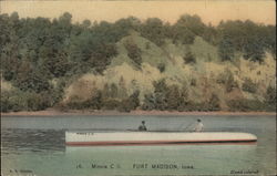 Power Boat Minnie C II Fort Madison, IA Postcard Postcard Postcard