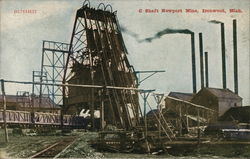 Shaft Newport Mine Postcard