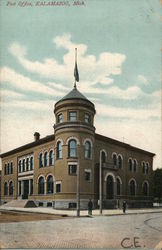 Post Office Kalamazoo, MI Postcard Postcard Postcard