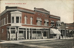 Business Block in Oxford Michigan Postcard Postcard Postcard