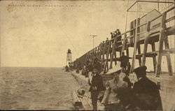 Fishing Scene Postcard