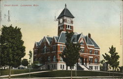 Court House Ludington, MI Postcard Postcard Postcard