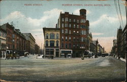 Pearl Street, Monroe Street Grand Rapids, MI Postcard Postcard Postcard
