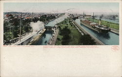 The Locks Sault Ste. Marie, MI Postcard Postcard Postcard