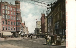 Monroe St. Looking S.E. Postcard
