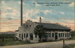 Pumping Station, Hydraulic Water Company Grand Rapids, MI Postcard Postcard Postcard